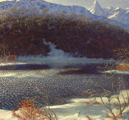 Copper River Spring Pond David Rosenthal Cordova Alaska Paintings